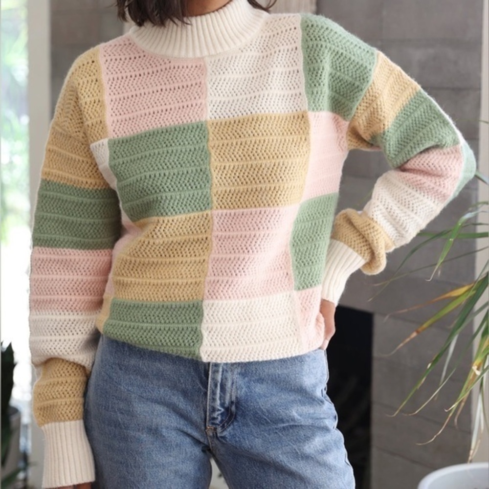 Greylin Gwen patchwork sweater - Picture 3 of 11